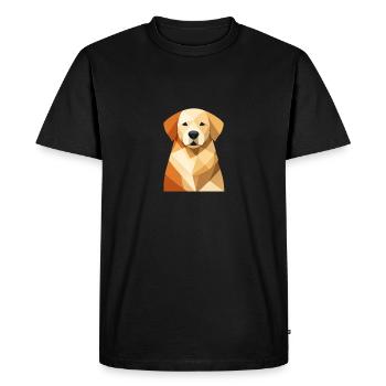 Golden Dog Family Retriever Dog Nature Love - T-shirt Premium bio Homme - noir - Devant - Nico (187cm)