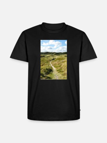 Dune Trail in Søndervig, Denmark - Men's Premium Organic T-Shirt - black