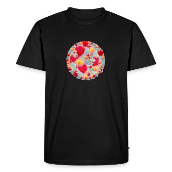 Les bouquets de fleurs - T-shirt Premium bio Homme - noir - Devant - Nico (187cm)