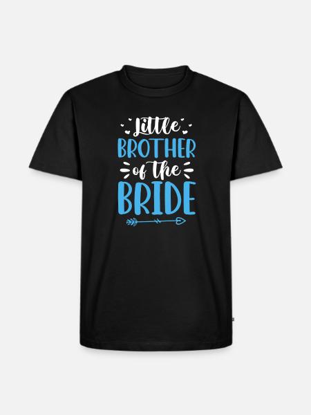 Little brother of the bride - Men's Premium Organic T-Shirt - black