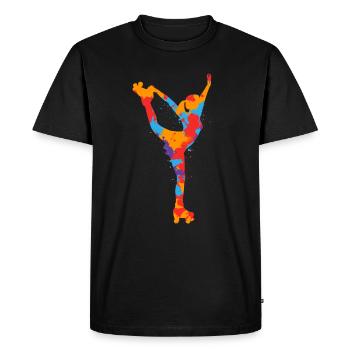 patins à roulettes patins à roulettes colorés filles patin à roulettes - T-shirt Premium bio Homme - noir - Devant - Nico (187cm)