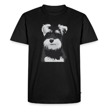 Chien de moussauche de nain - Sculpteur de nains - T-shirt Premium bio Homme - noir - Devant - Nico (187cm)