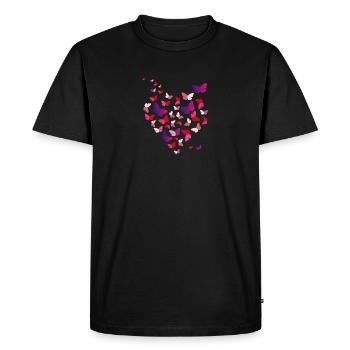 Papillons papillon papillon - T-shirt Premium bio Homme - noir - Devant - Nico (187cm)