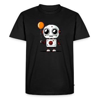 I HAVE A BALLOON - Men's Premium Organic T-Shirt - black - Front - Nico (187cm)