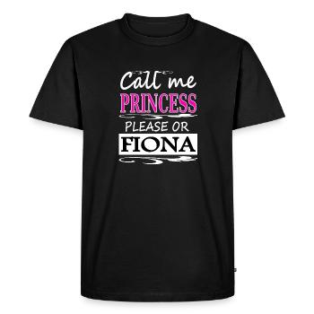 My name is Fiona I am Fiona Girl Gift Idea - Men's Premium Organic T-Shirt - black - Front - Nico (187cm)