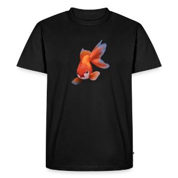 Poisson Fish Head Poisson Pêche Cadeau de pêche - T-shirt Premium bio Homme - noir - Devant - Nico (187cm)
