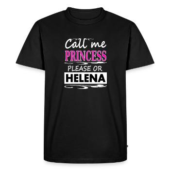Je m’appelle Helena Princess Helena Saying Gift - T-shirt Premium bio Homme - noir - Devant - Nico (187cm)