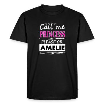 Je m’appelle Amélie Je suis Amélie Fille Gift - T-shirt Premium bio Homme - noir - Devant - Nico (187cm)