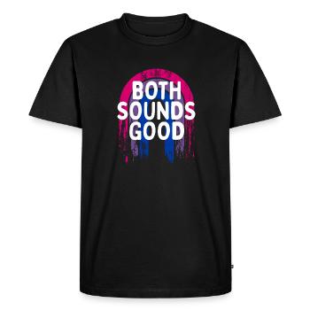 Les deux sonnent bien Bisexuel LGBTQ Bi Pride drôle - T-shirt Premium bio Homme - noir - Devant - Nico (187cm)