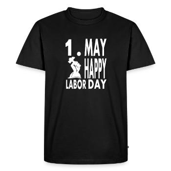 May 1 Day Holiday May 1 Holiday Workers Free - Men's Premium Organic T-Shirt - black - Front - Nico (187cm)