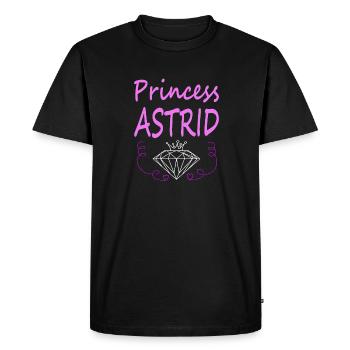My name is Astrid Princess Astrid Gift Idea - Men's Premium Organic T-Shirt - black - Front - Nico (187cm)