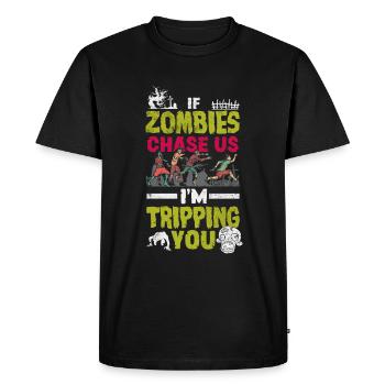 Zombie Lover Costume for Funny Halloween - Men's Premium Organic T-Shirt - black - Front - Nico (187cm)