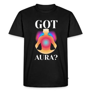 Got Aura Trendy Viral - Men's Premium Organic T-Shirt - black - Front - Nico (187cm)