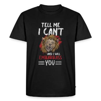 King Safari Hunting Tiger - T-shirt Premium bio Homme - noir - Devant - Nico (187cm)