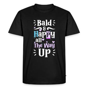 Coupe de cheveux sans poils à tête chauve - T-shirt Premium bio Homme - noir - Devant - Nico (187cm)