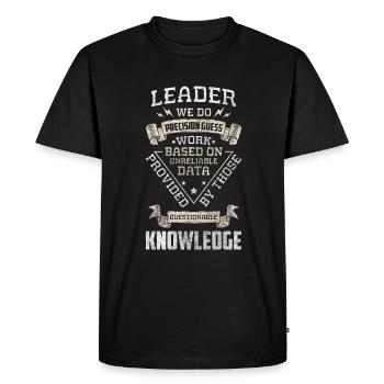 Employee Manager Office Humor - Men's Premium Organic T-Shirt - black - Front - Nico (187cm)