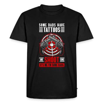 Club de tir Zone de tir Tir de chasse - T-shirt Premium bio Homme - noir - Devant - Nico (187cm)
