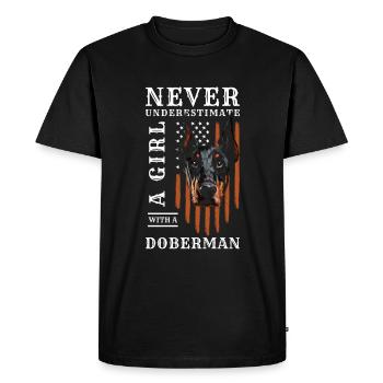 Service de protection de protection de chien de race de chien de garde - T-shirt Premium bio Homme - noir - Devant - Nico (187cm)