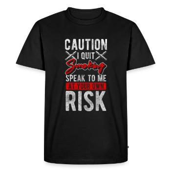 Boîte de rupture de cigare pour fumeur - T-shirt Premium bio Homme - noir - Devant - Nico (187cm)