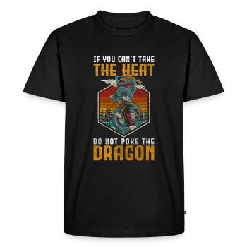 Feu Médiéval Tribal - T-shirt Premium bio Homme - noir - Devant - Nico (187cm)