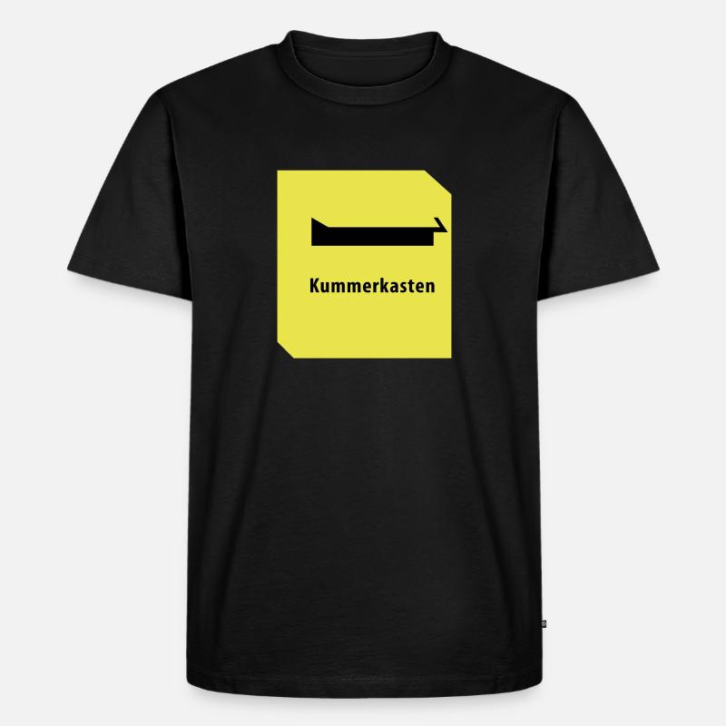 Kummerkasten - Männer Premium Bio T-Shirt - Schwarz