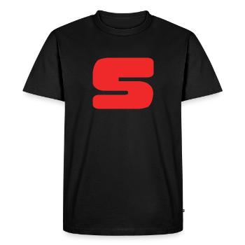 5. 5 ANS. 5e ANNIVERSAIRE. ANNIVERSAIRE 5 ANS. 5 - T-shirt Premium bio Homme - noir - Devant - Nico (187cm)
