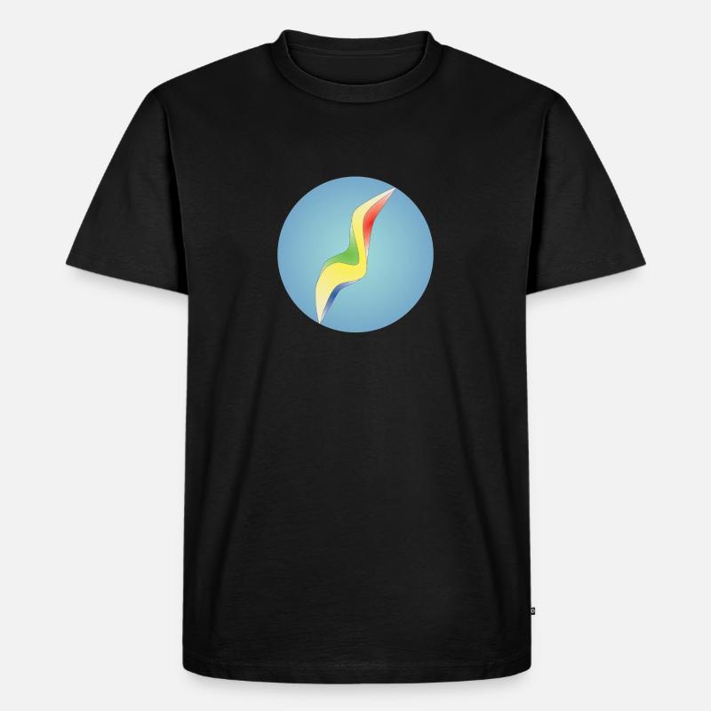 Glasmurmel - nostalgisch Retro - Männer Premium Bio T-Shirt - Schwarz