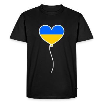 Ukraine - T-shirt Premium bio Homme - noir - Devant - Nico (187cm)
