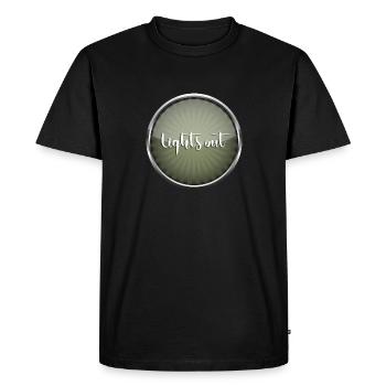 Lumières éteintes - T-shirt Premium bio Homme - noir - Devant - Nico (187cm)