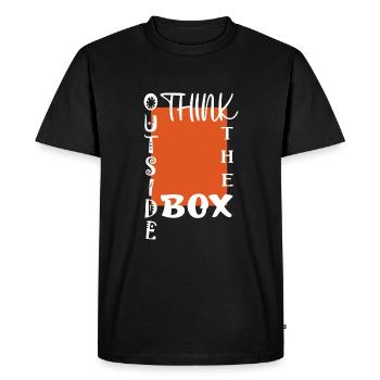 Sortez des sentiers battus - T-shirt Premium bio Homme - noir - Devant - Nico (187cm)