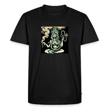 Chiller Medusa par AlphaYankee - T-shirt Premium bio Homme - noir - Devant - Nico (187cm)