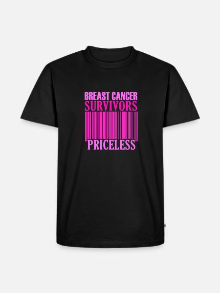 Priceless Breast Cancer Awareness - Men's Premium Organic T-Shirt - black