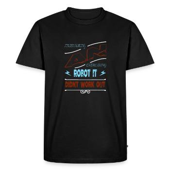 bot happy bday dictons drôles science-fiction présent garçons - T-shirt Premium bio Homme - noir - Devant - Nico (187cm)