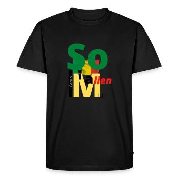 So malien=so malian - T-shirt Premium bio Homme - noir - Devant - Nico (187cm)