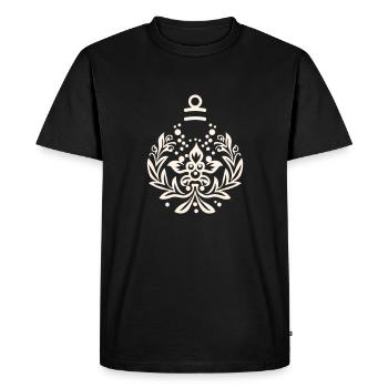 Ornement de boule de Noël - T-shirt Premium bio Homme - noir - Devant - Nico (187cm)