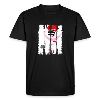 Belle femme peinture mode colorée femme art - T-shirt Premium bio Homme - noir - Devant - Nico (187cm)