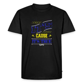 langage informatique geek humour - T-shirt Premium bio Homme - noir - Devant - Nico (187cm)