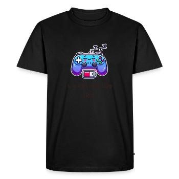 Leveling Up IRL - Chemise de joueur amusante - T-shirt Premium bio Homme - noir - Devant - Nico (187cm)