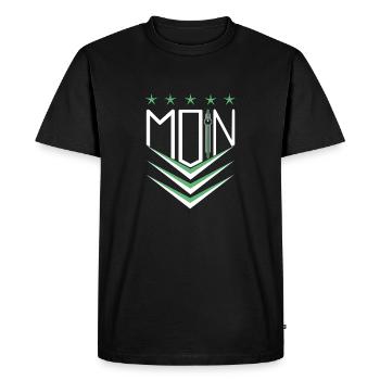 Moin Moin - T-shirt Premium bio Homme - noir - Devant - Nico (187cm)