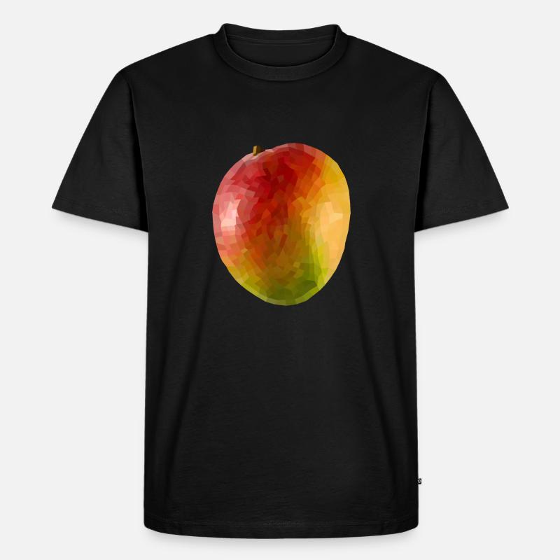 Mango kubistisch - Männer Premium Bio T-Shirt - Schwarz