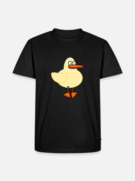 duck - Men's Premium Organic T-Shirt - black