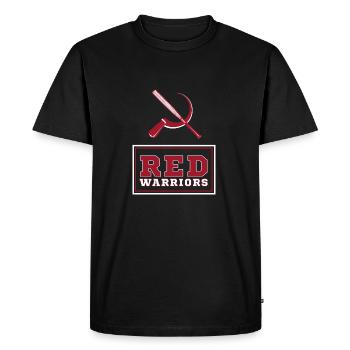 Red Warriors Logo2 - T-shirt Premium bio Homme - noir - Devant - Nico (187cm)