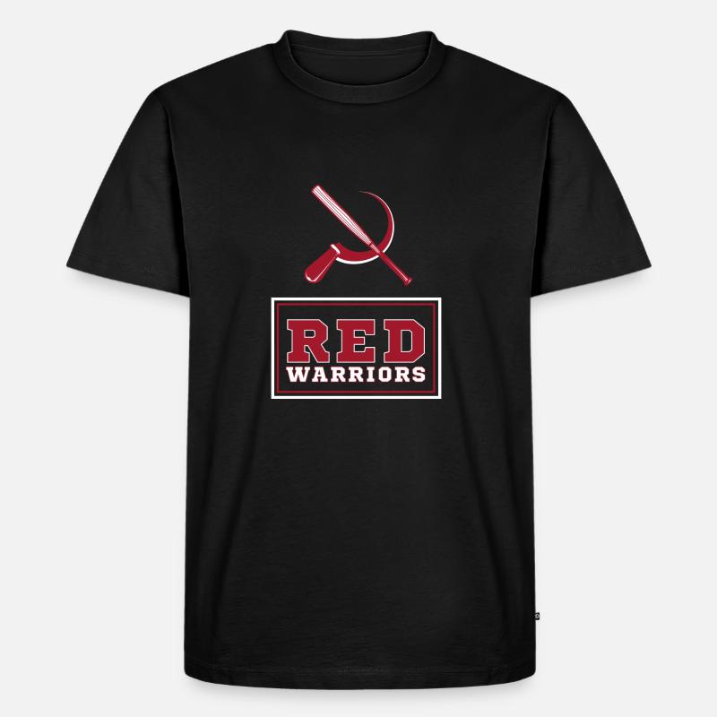 Red Warriors Logo2 - T-shirt Premium bio Homme - noir