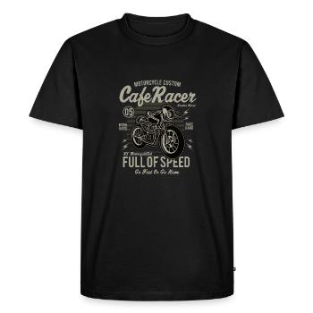 Café Racer - T-shirt Premium bio Homme - noir - Devant - Nico (187cm)