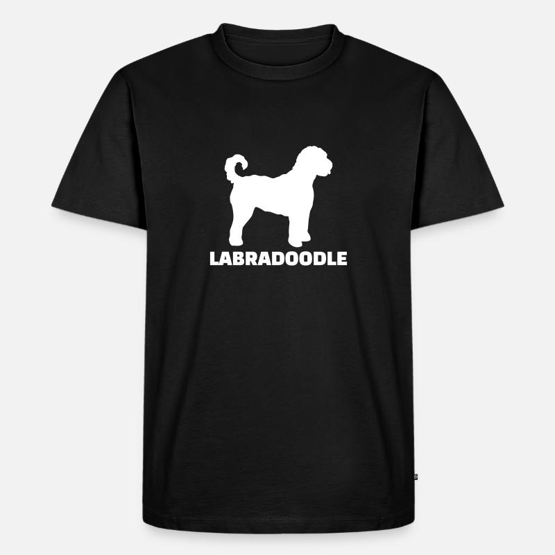 Labradoodle - Männer Premium Bio T-Shirt - Schwarz