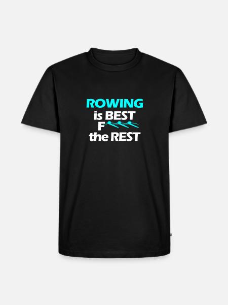 Rameurs d'aviron - T-shirt Premium bio Homme - noir