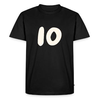 10 - T-shirt Premium bio Homme - noir - Devant - Nico (187cm)