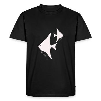 Aquarium de poissons Animal marin Climat Protection de l’environnement - T-shirt Premium bio Homme - noir - Devant - Nico (187cm)