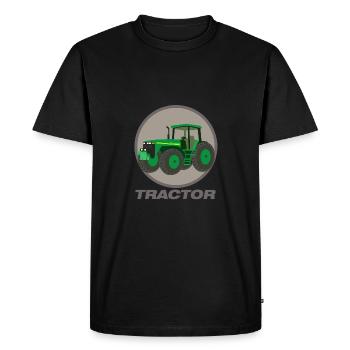Tractor is my machine - tractor is my machine - Men's Premium Organic T-Shirt - black - Front - Nico (187cm)