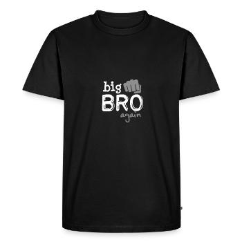 Big brother bro again - Big brother forever - Men's Premium Organic T-Shirt - black - Front - Nico (187cm)